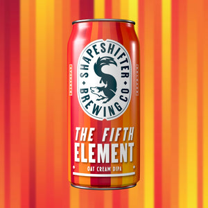 The Fifth Element Oat Cream DIPA 440mL can on artwork background